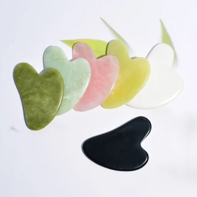 OEM 로고 저렴한 Black Jade Guasha 보드 Gua Sha 마사지기